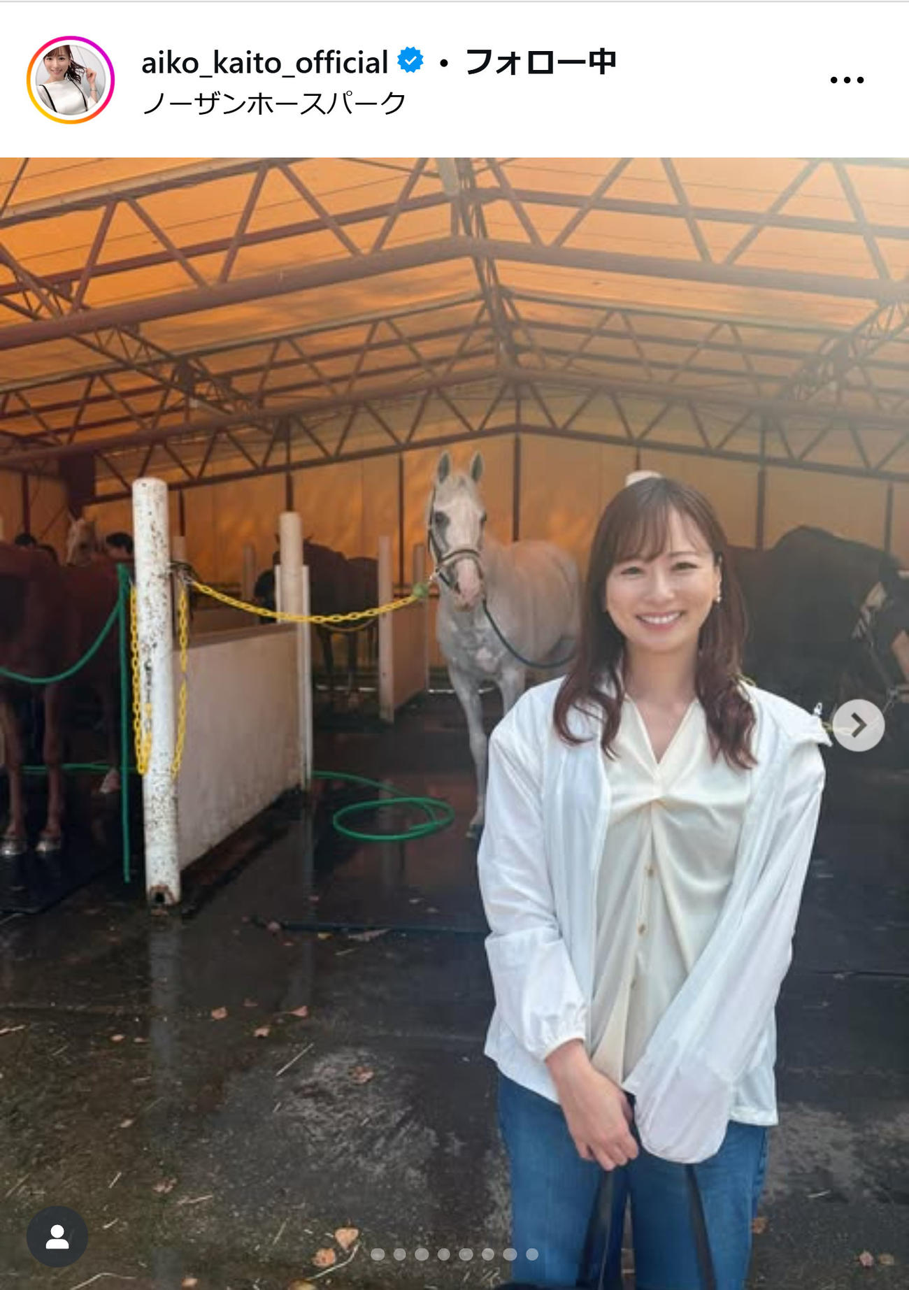 皆藤愛子のインスタグラムから