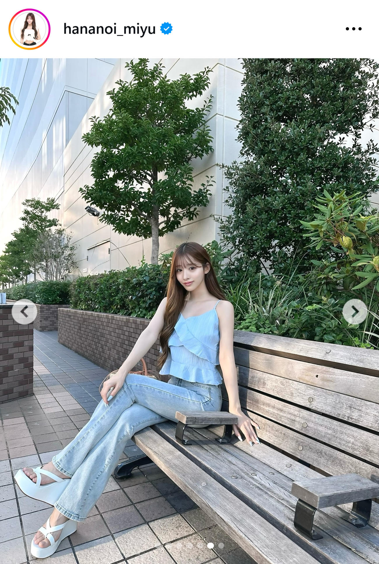 花乃衣美優のインスタグラムから