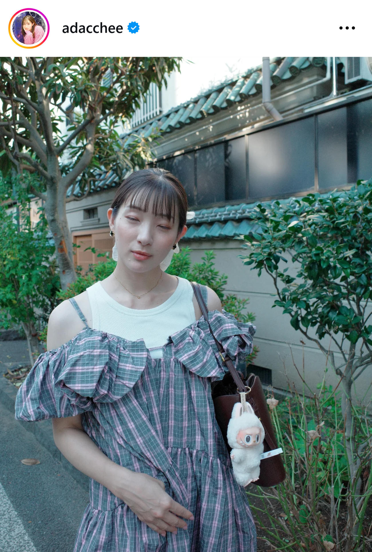 足立梨花の“事故画”（足立梨花のインスタグラムから）