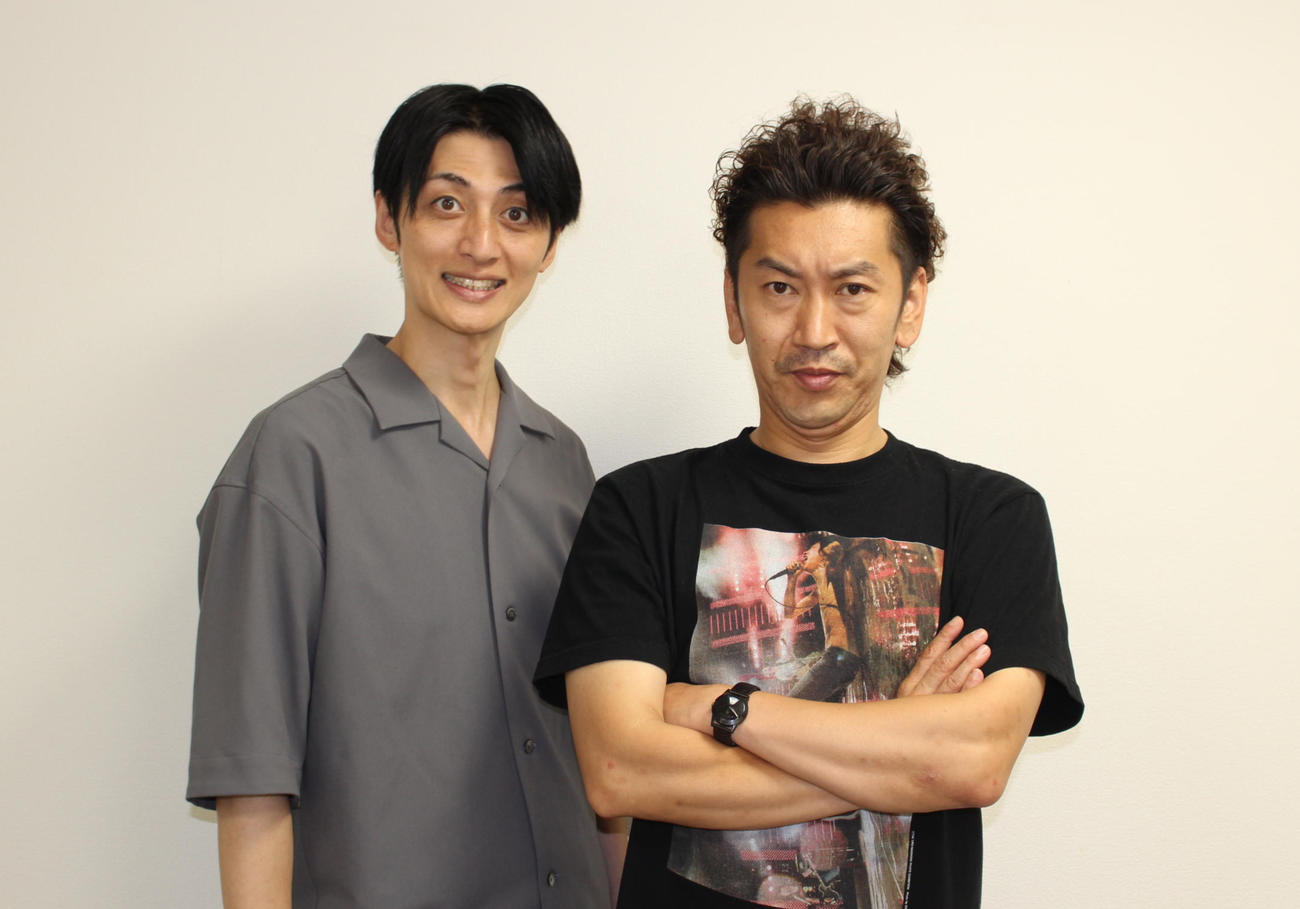 ツートライブたかのり（左）と周平魂（2024年7月撮影）