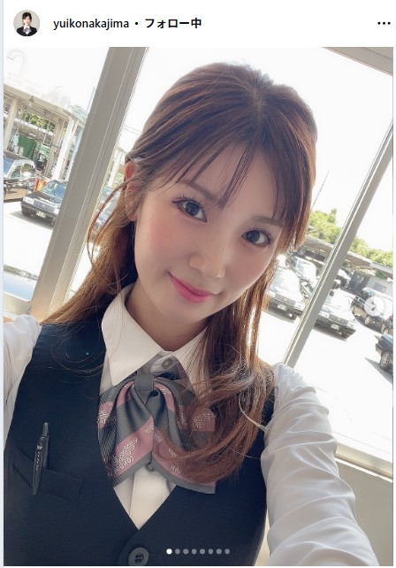 中島由依子のインスタグラムから