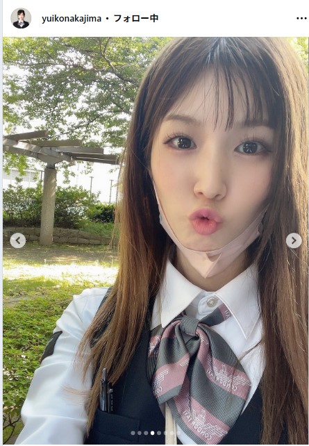 中島由依子のインスタグラムから