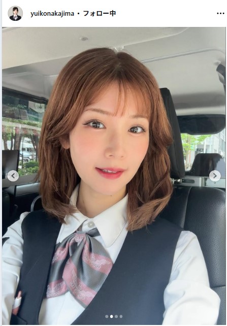 中島由依子のインスタグラムから