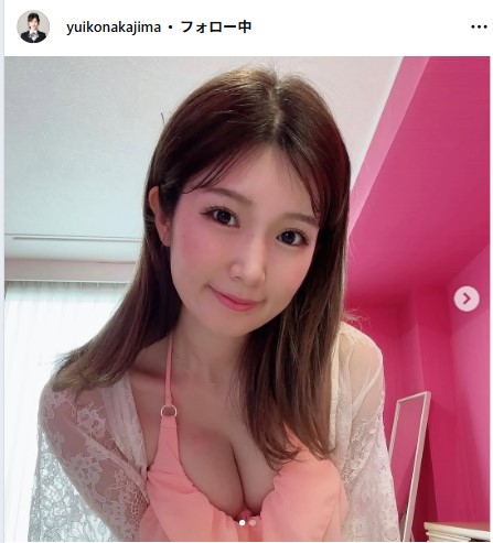 中島由依子のインスタグラムから