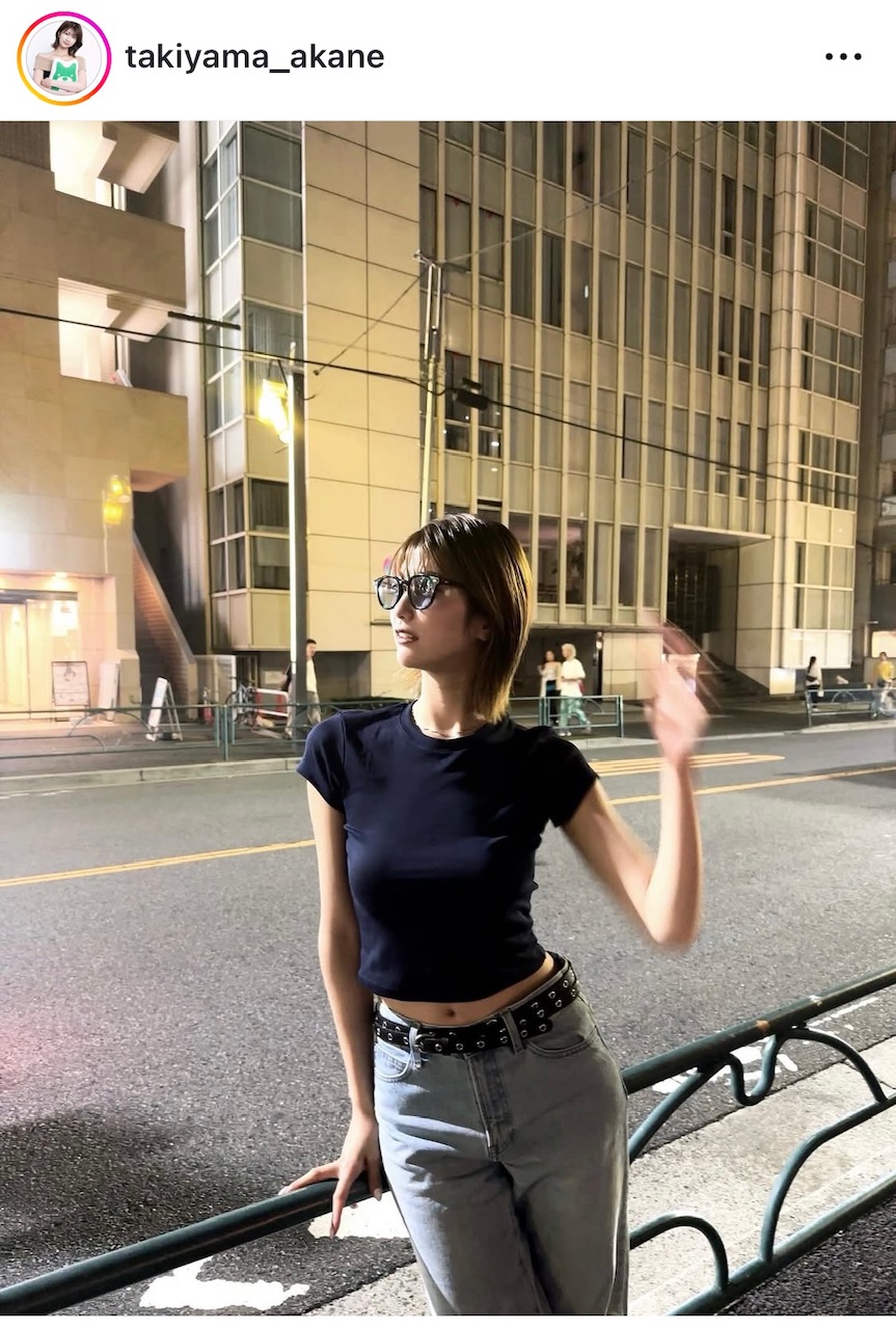 瀧山あかねアナウンサーインスタグラムから