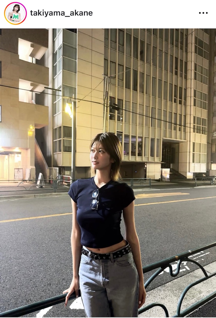 瀧山あかねアナウンサーインスタグラムから