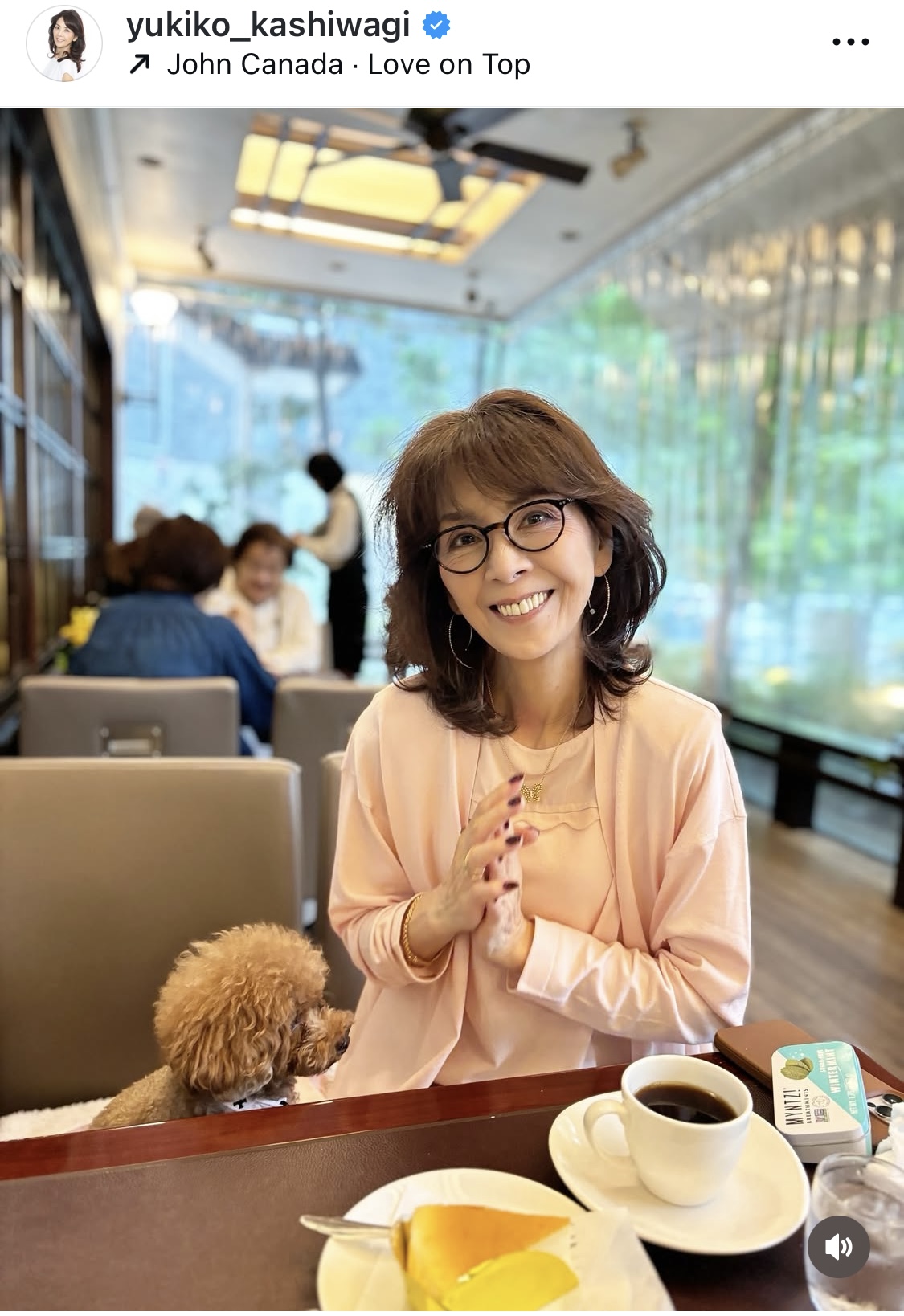 柏木由紀子インスタグラムから
