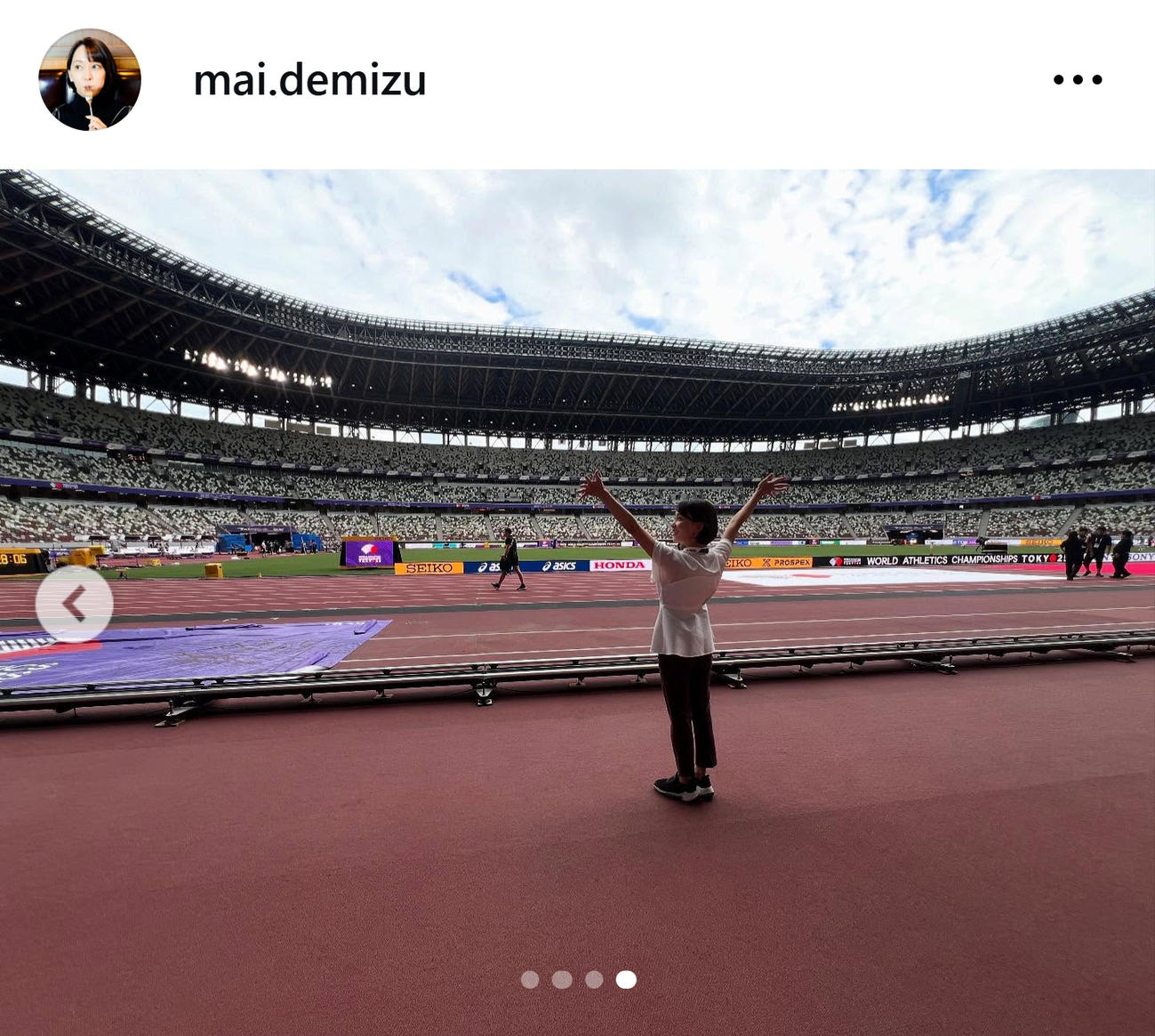 TBS出水麻衣アナのインスタグラムから