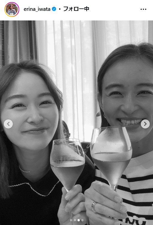 岩田絵里奈アナのインスタグラムから