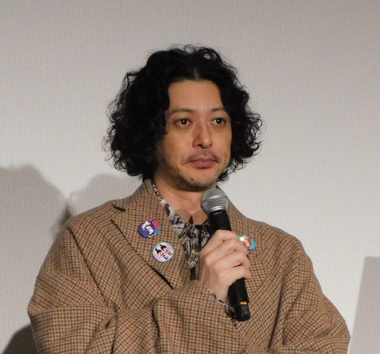 「THEオリバーな犬、（Gosh！！）このヤロウMOVIE」の親子試写会に登場したオダギリジョー（撮影・寺本吏輝）