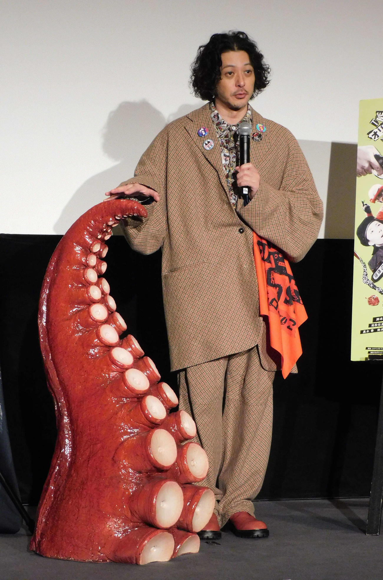 「THEオリバーな犬、（Gosh！！）このヤロウMOVIE」の親子試写会に登場したオダギリジョー（撮影・寺本吏輝）