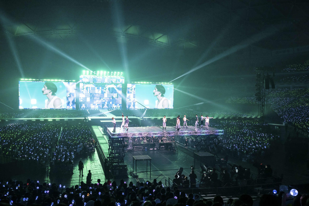 全国ツアーの最終公演を行ったINI（（C）LAPONE ENTERTAINMENT　田中聖太郎写真事務所撮影）