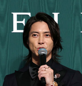 オープニングデイ　フォトコールに出席した山下智久（撮影・増田悦実）