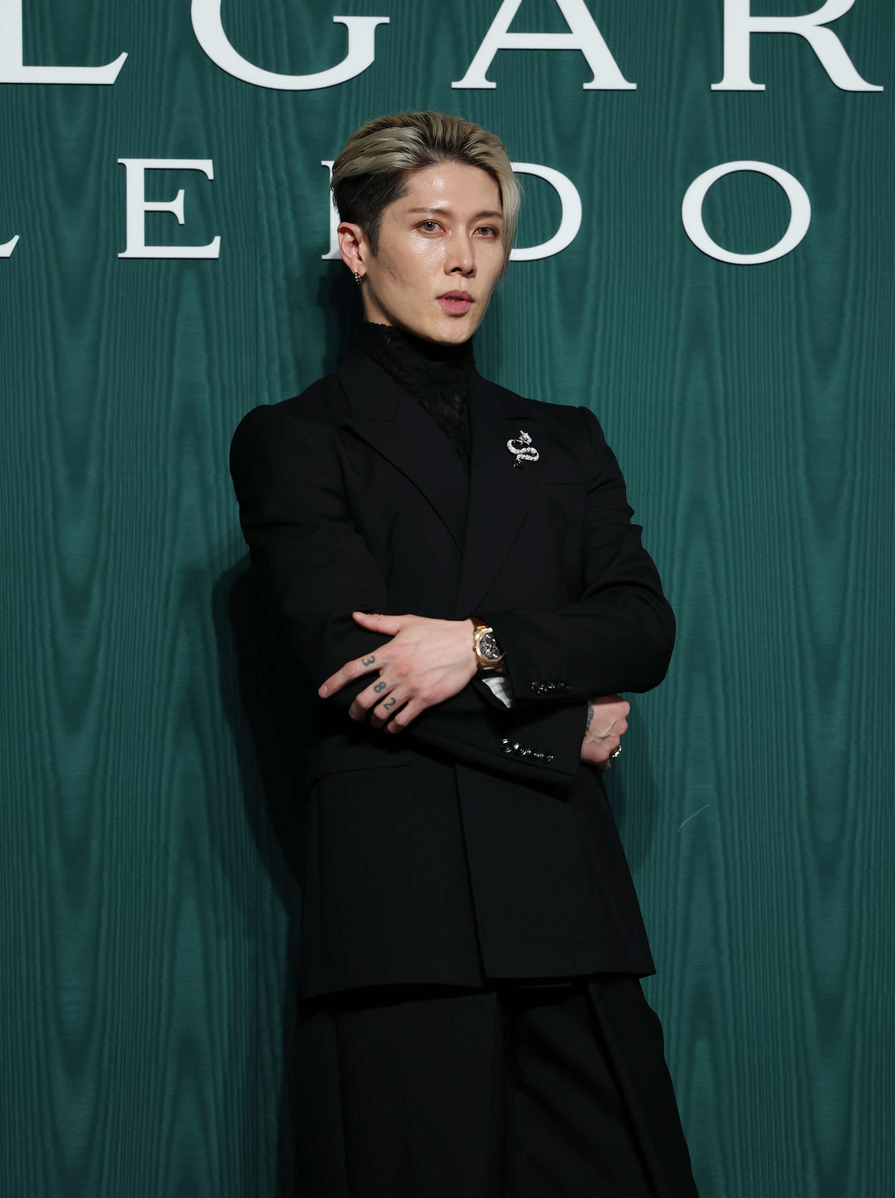 オープニングデイ　フォトコールに出席したMIYAVI（撮影・増田悦実）