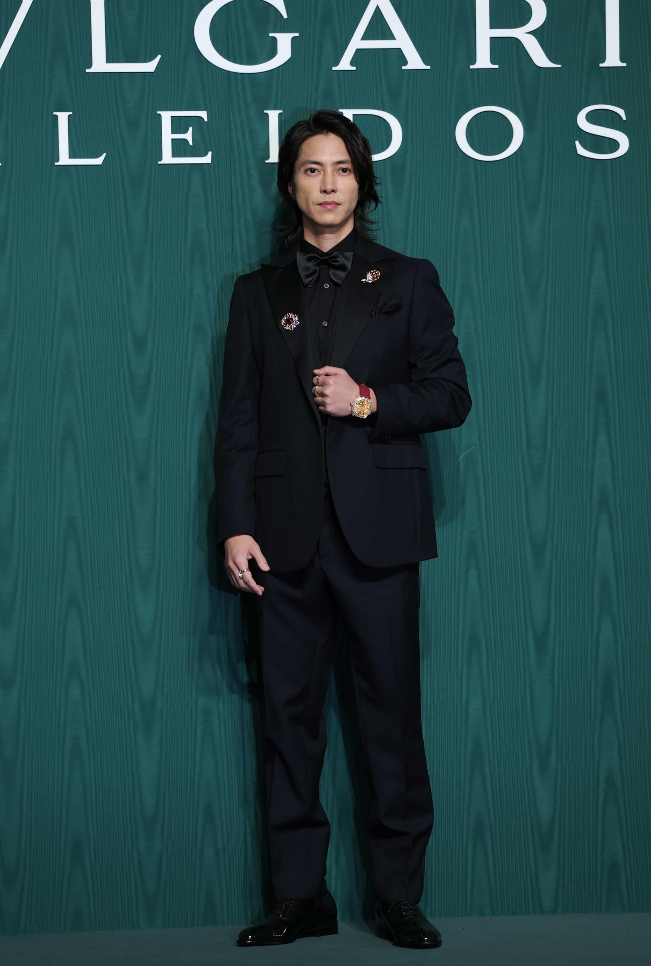 オープニングデイ　フォトコールに出席した山下智久（撮影・増田悦実）
