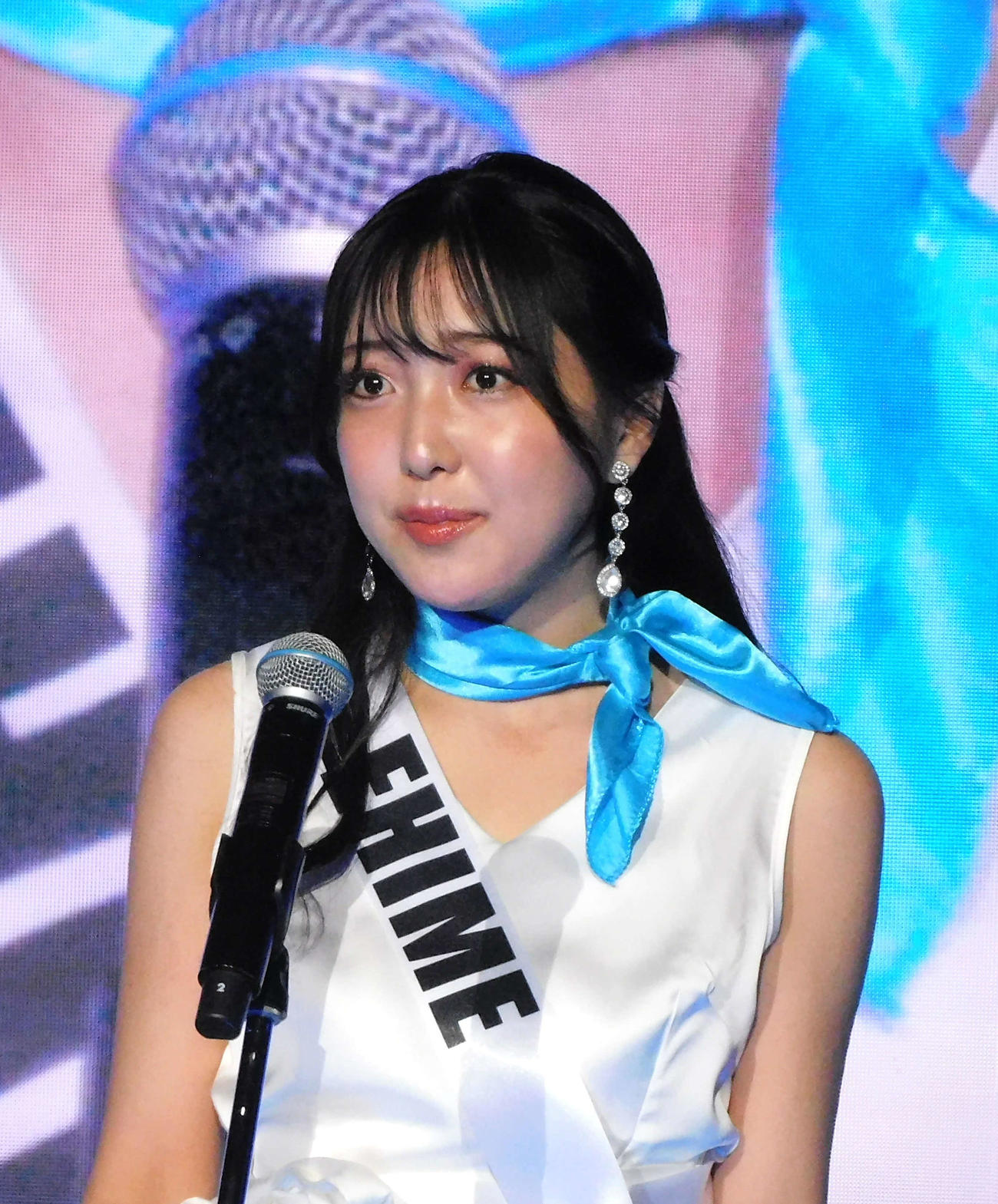ミスユニバーシティ愛媛代表の直川紗李さん