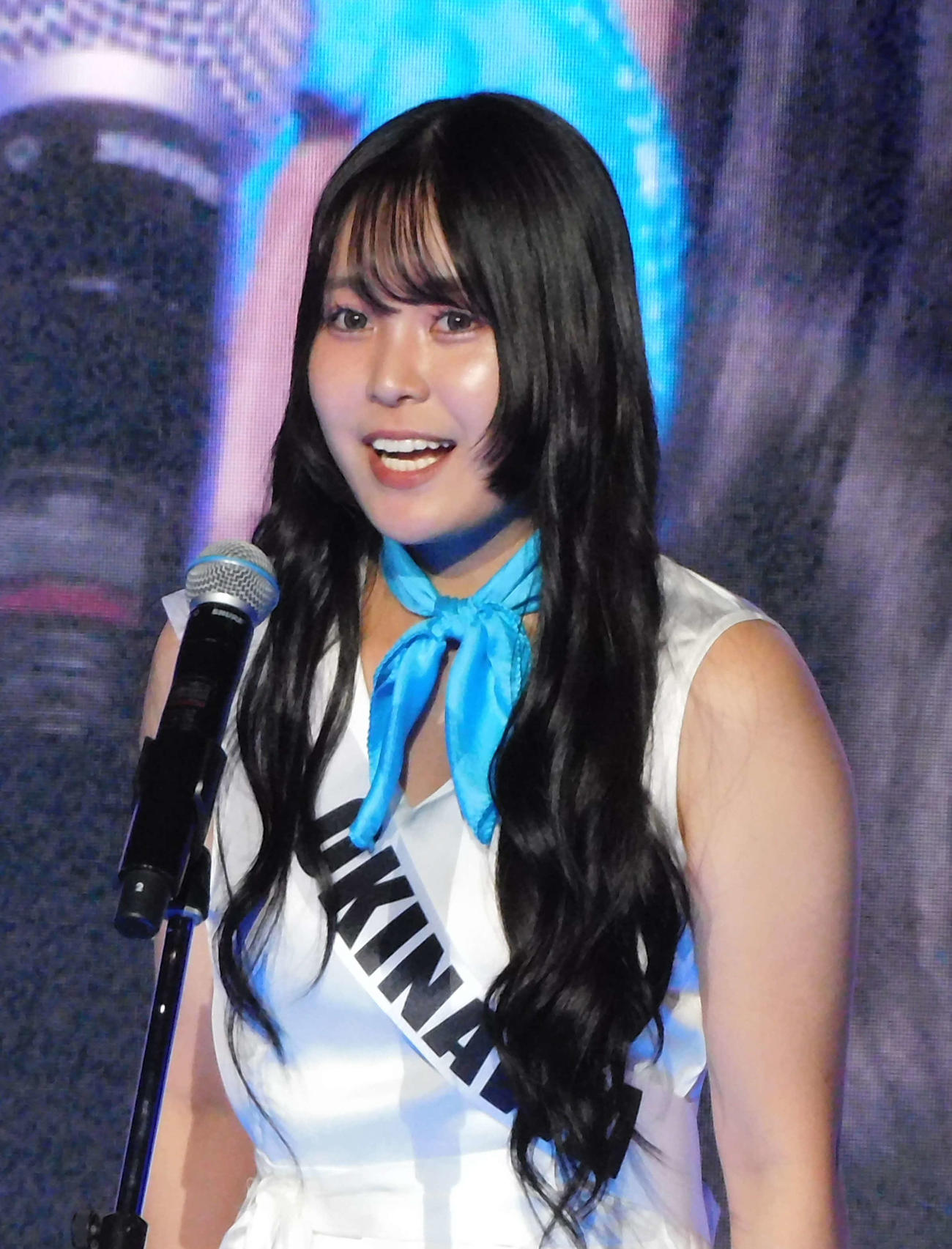 ミスユニバーシティ沖縄代表の松井麗さん