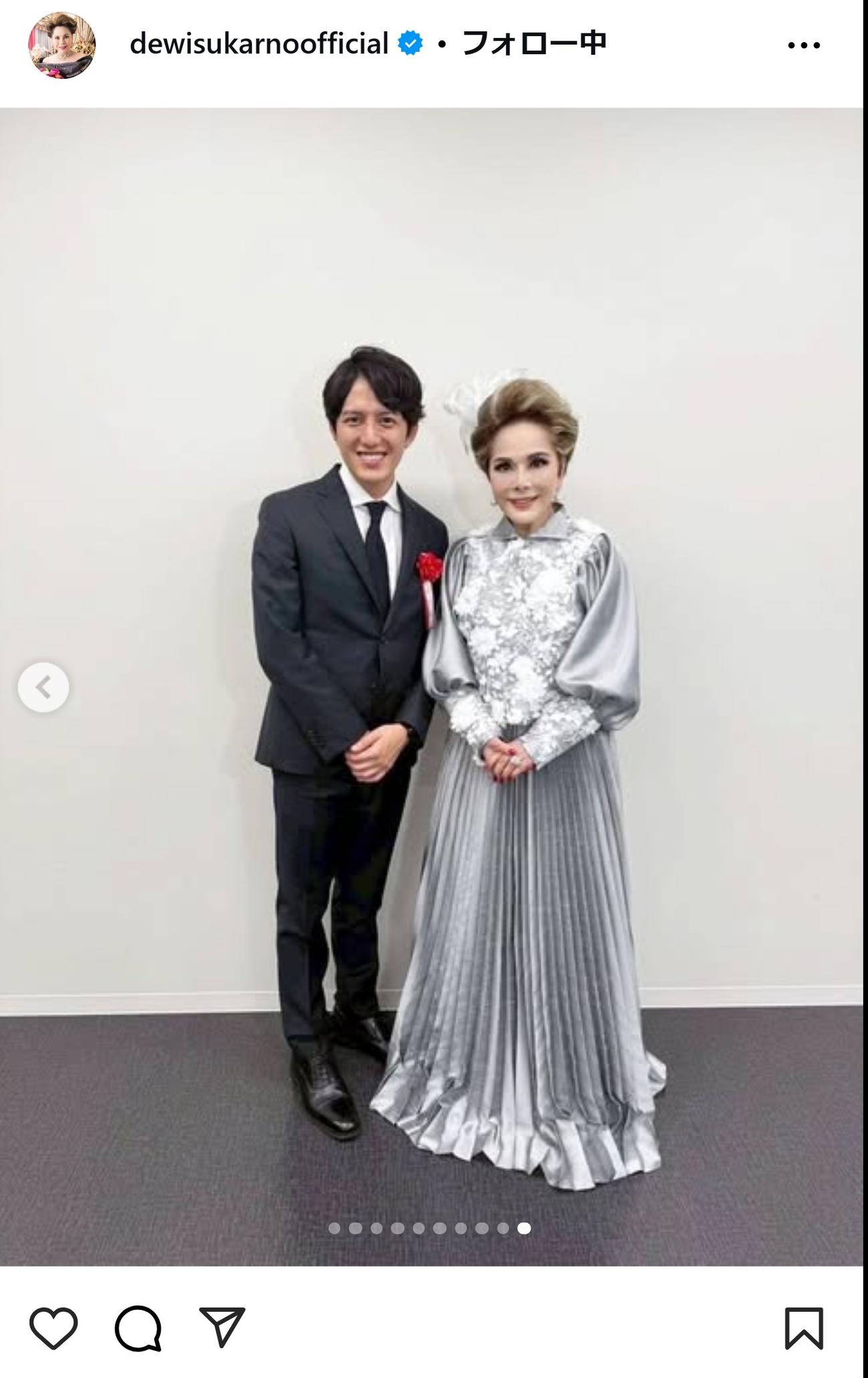 デヴィ夫人のインスタグラムから