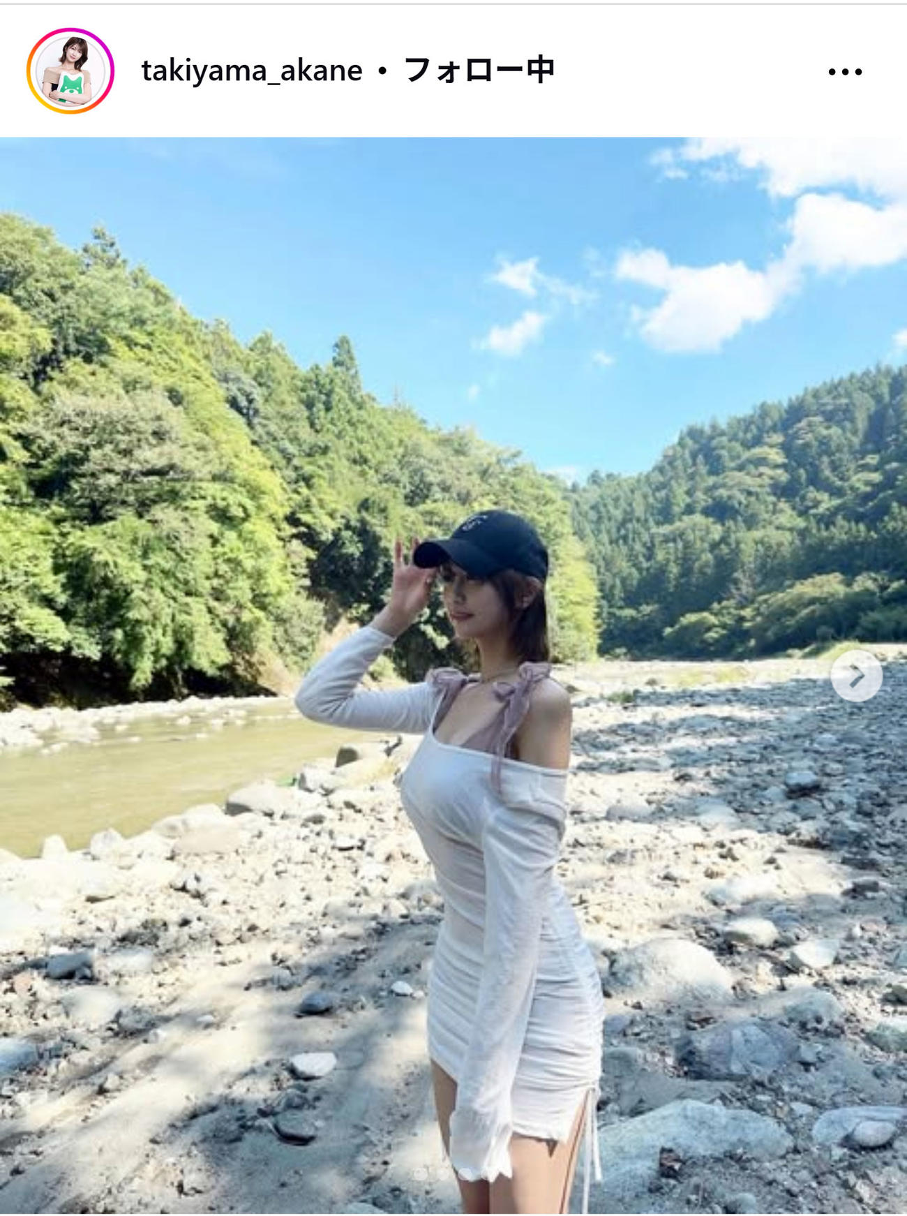 瀧山あかねアナのインスタグラムから