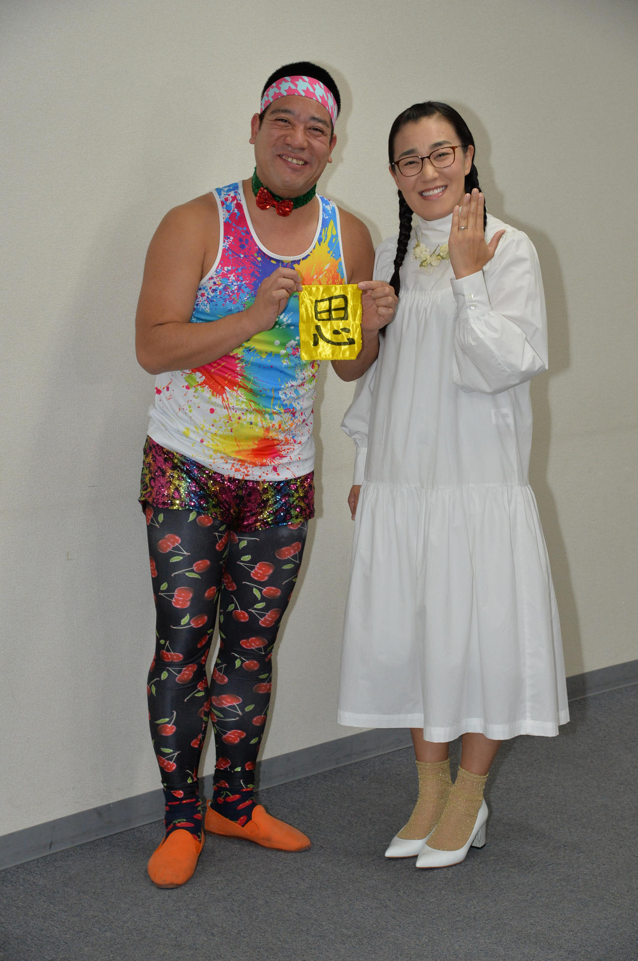 たんぽぽ白鳥久美子（右）とチェリー吉武（2018年11月撮影）