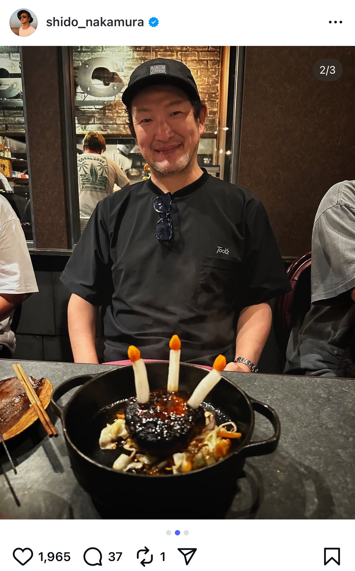 中村獅童のインスタグラムから