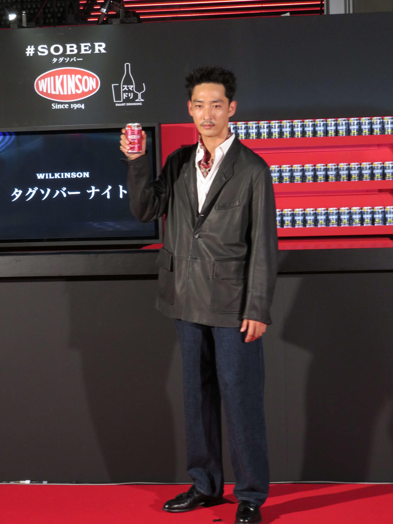 「WILKINSON　タグソバーナイト」オープニングイベントに出席した上杉柊平（撮影・村上幸将）