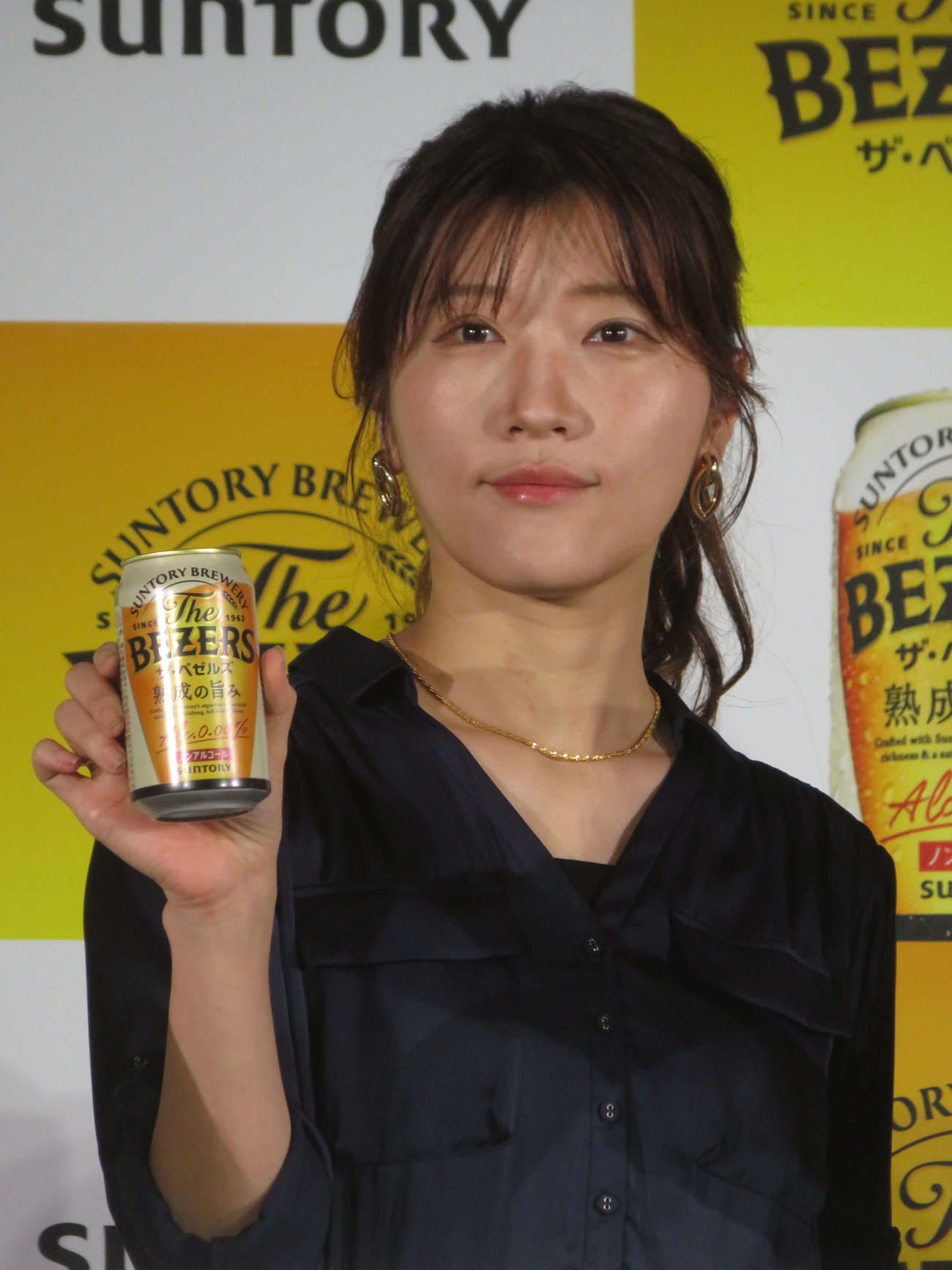 サントリー「ザ・ベゼルズ」発表会に出席したヒコロヒー（撮影・川田和博）