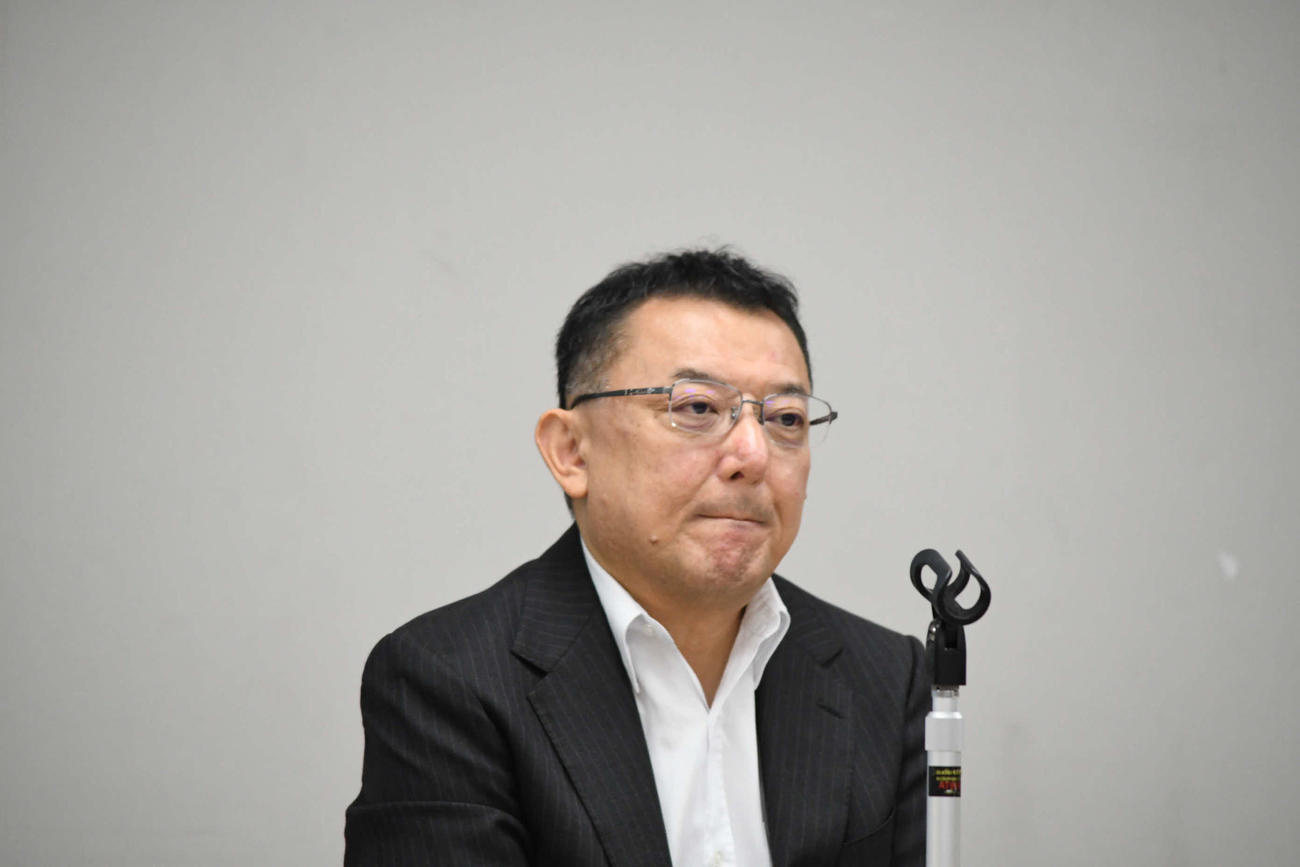 NHK大阪放送局の森田正人局長代行（撮影・阪口孝志）