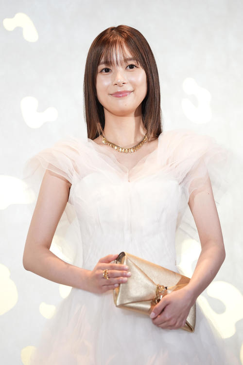 「カルティエ　銀座4丁目ブティック」オープニングイベントに登壇した芳根京子（撮影・鈴木みどり）