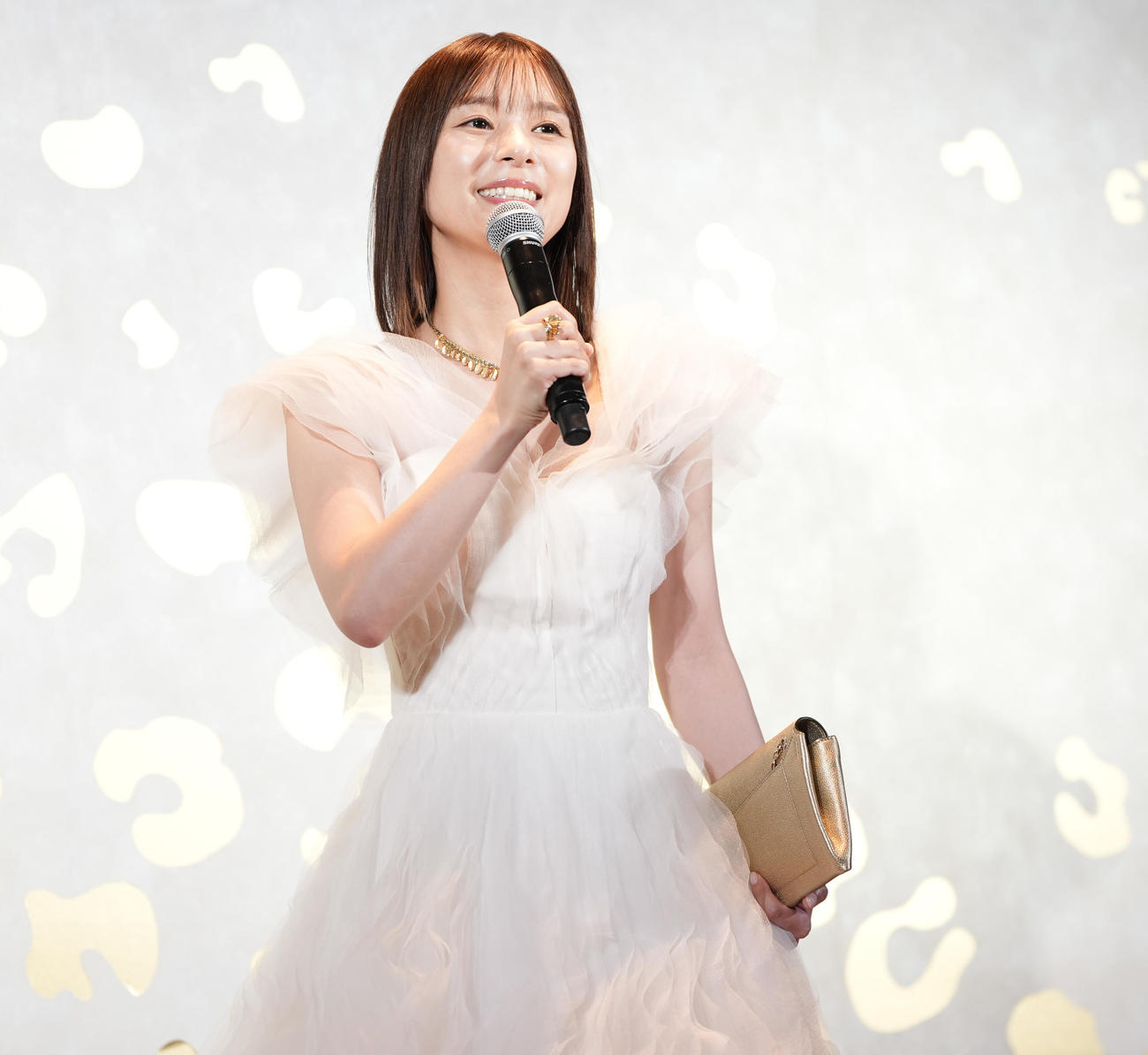 「カルティエ　銀座4丁目ブティック」オープニングイベントに登壇した芳根京子（撮影・鈴木みどり）