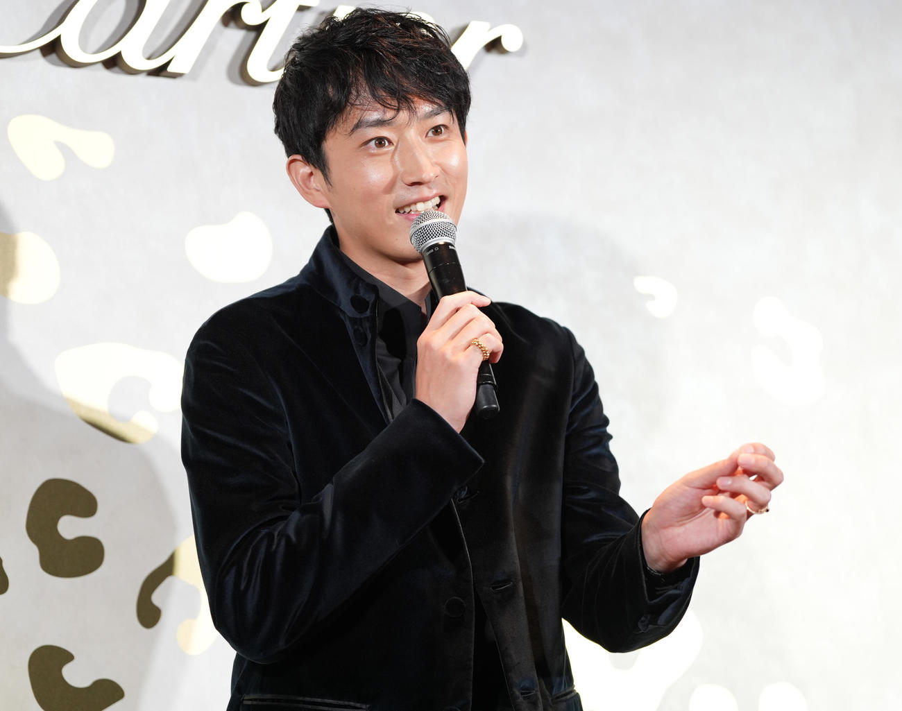 「カルティエ　銀座4丁目ブティック」オープニングイベントに登壇した杉野遥亮（撮影・鈴木みどり）