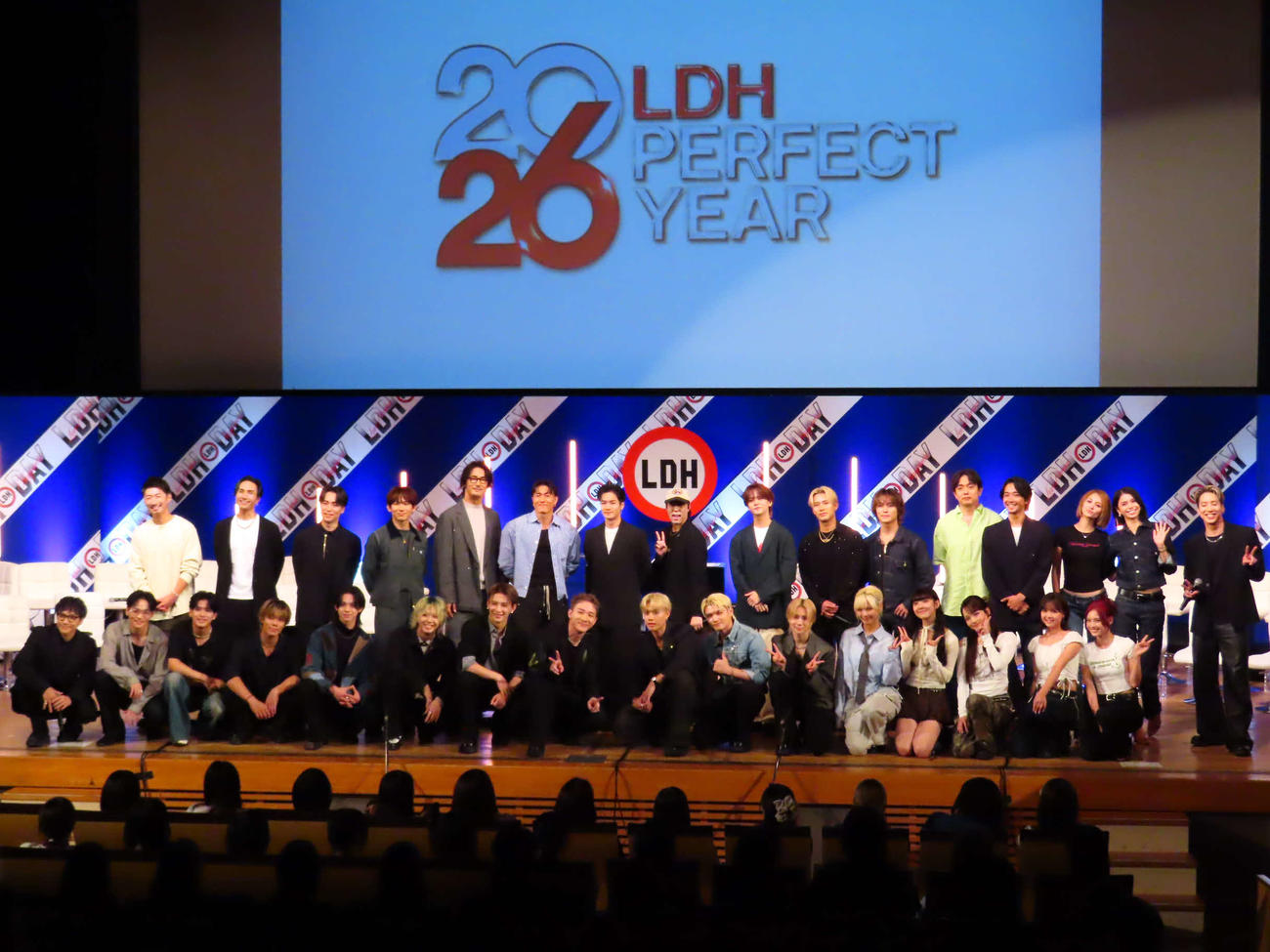 「LDH PERFECT YEAR 2026」解禁イベントに出席した所属アーティストら