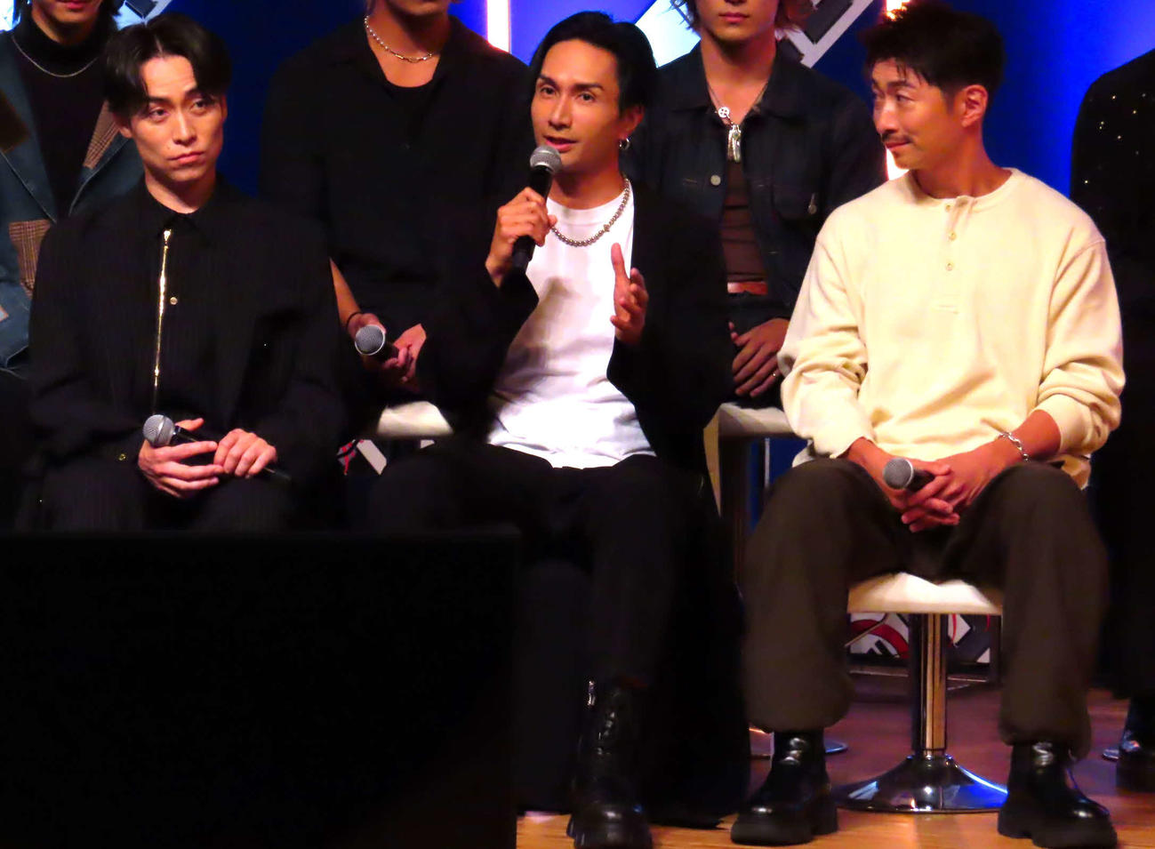 「LDH PERFECT YEAR 2026」解禁イベントに出席した、左からTETSUYA、橘ケンチ、MAKIDAI