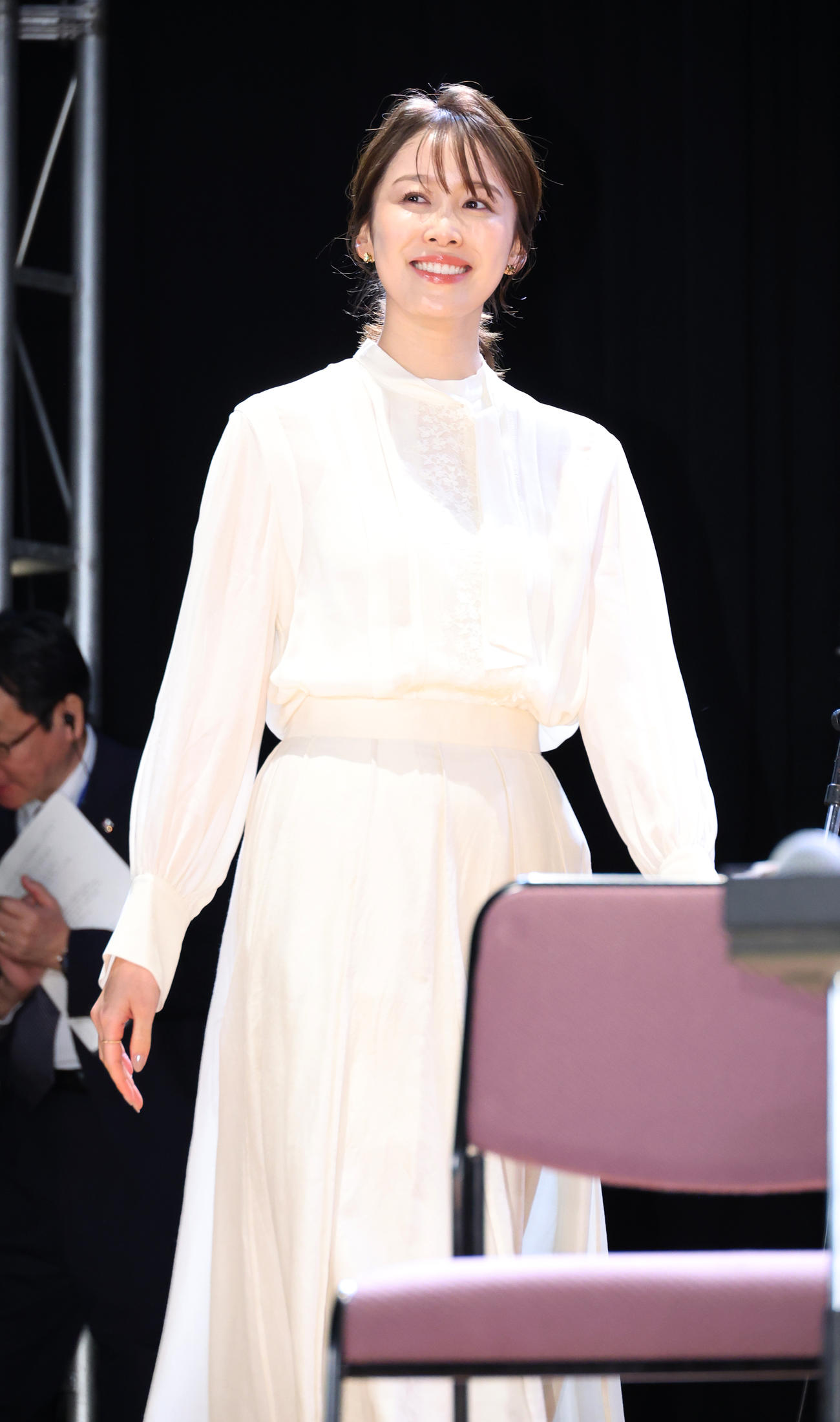 良原安美アナウンサー（2023年12月撮影）