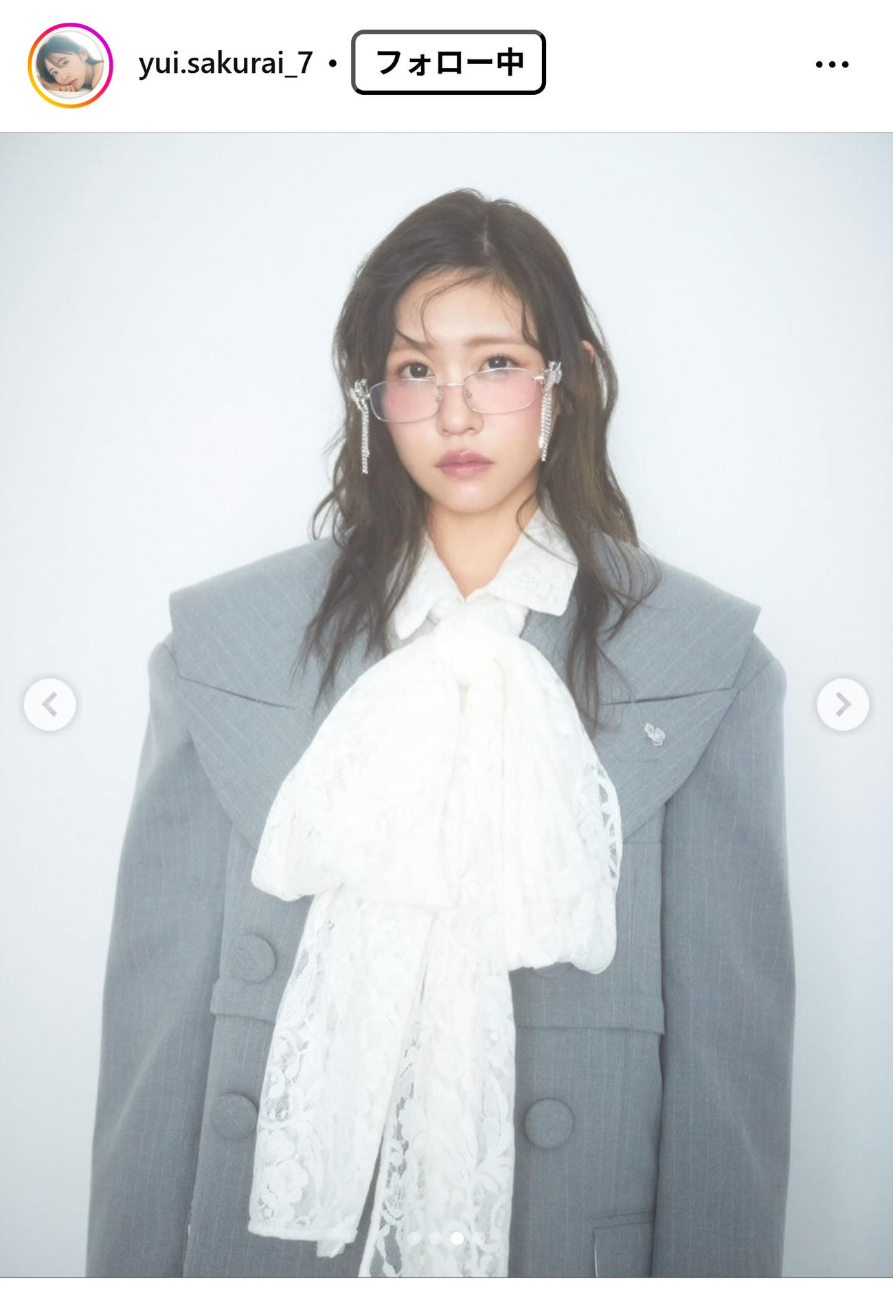 櫻井優衣のインスタグラムから