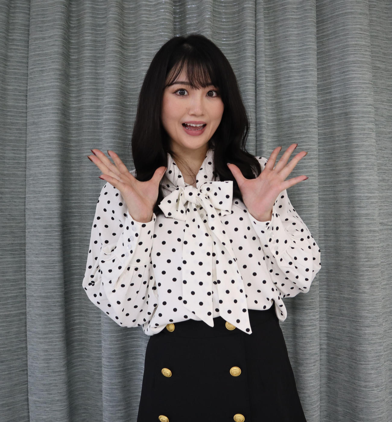 吉本新喜劇の小寺真理（2022年11月撮影）