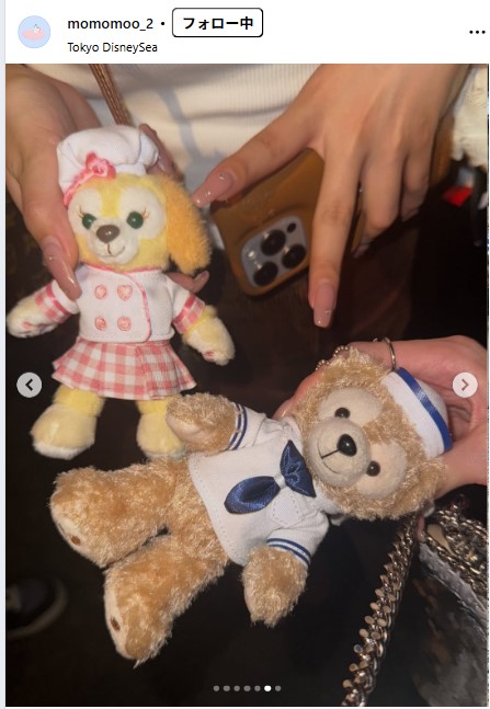 新山桃子のインスタグラムから
