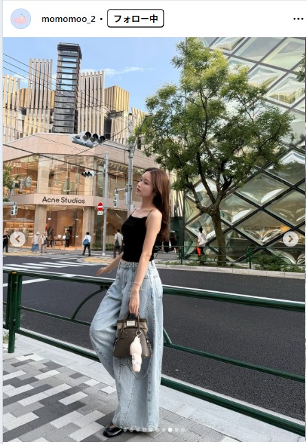 新山桃子のインスタグラムから