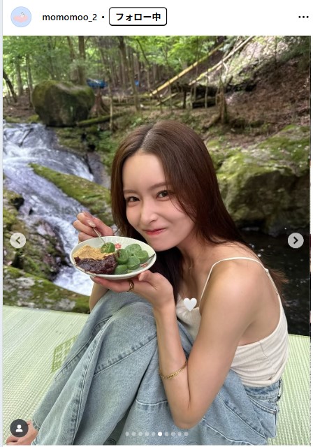 新山桃子のインスタグラムから