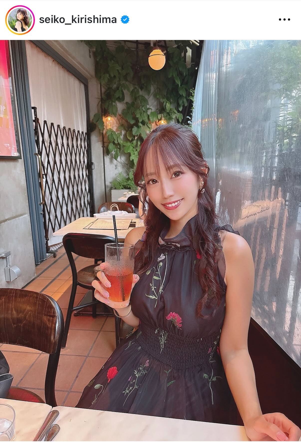 霧島聖子のインスタグラムから