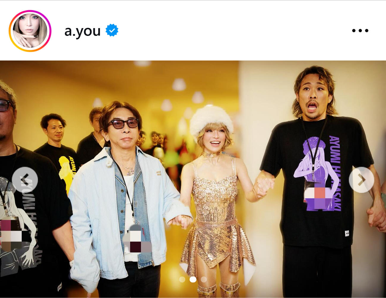浜崎あゆみのインスタグラムから