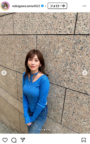 中川安奈のインスタグラムから