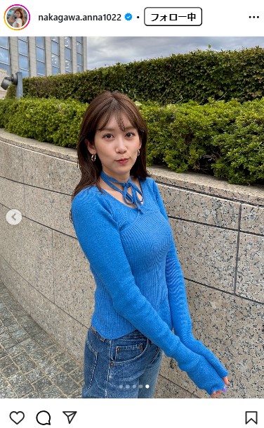中川安奈のインスタグラムから