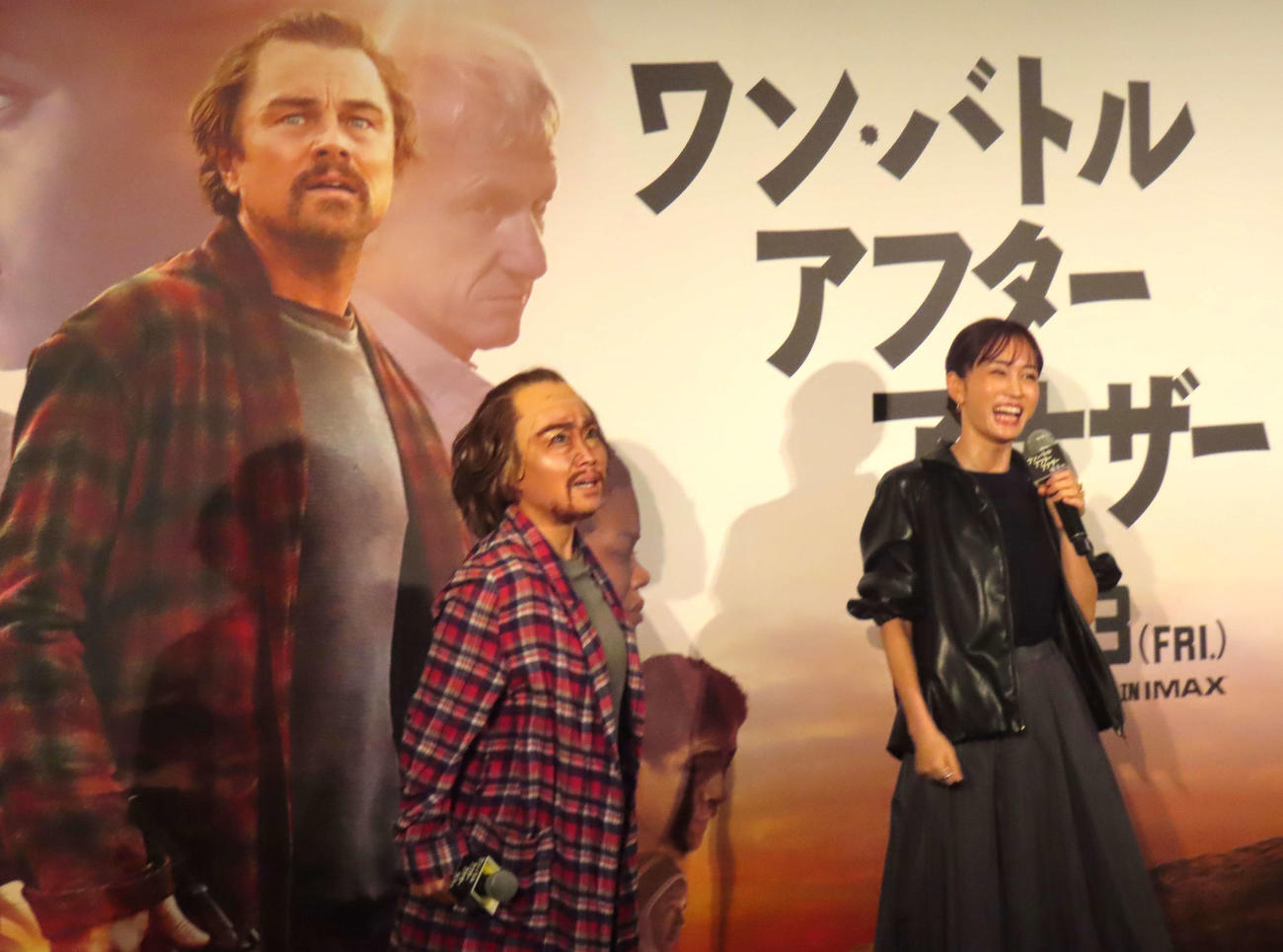 「ワン・バトル・アフター・アナザー」公開前イベントに登壇したキンタロー。（左）と前田敦子
