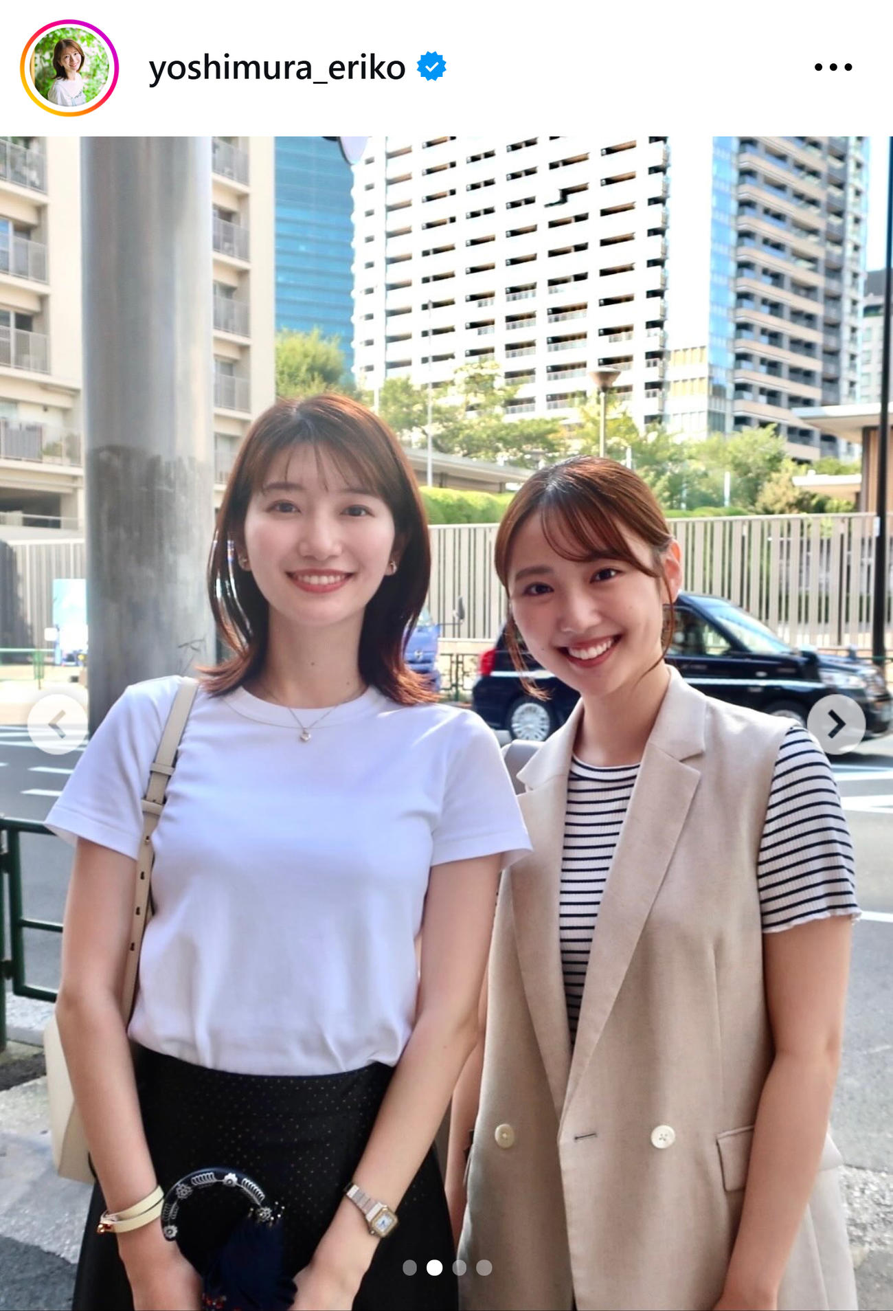 TBS吉村恵里子アナのインスタグラムから