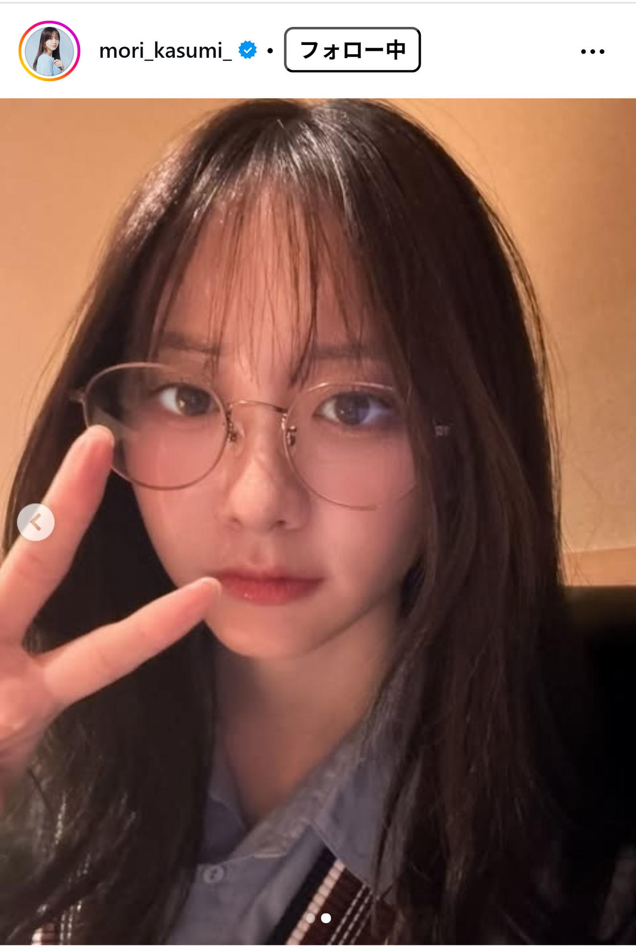 森香澄のインスタグラムから