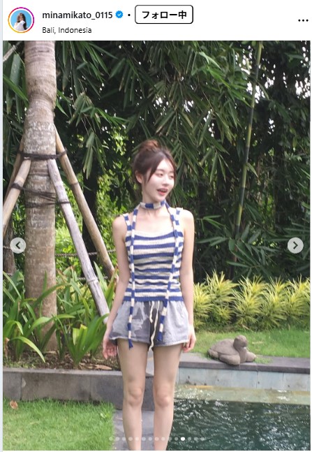 加藤美南のインスタグラムから