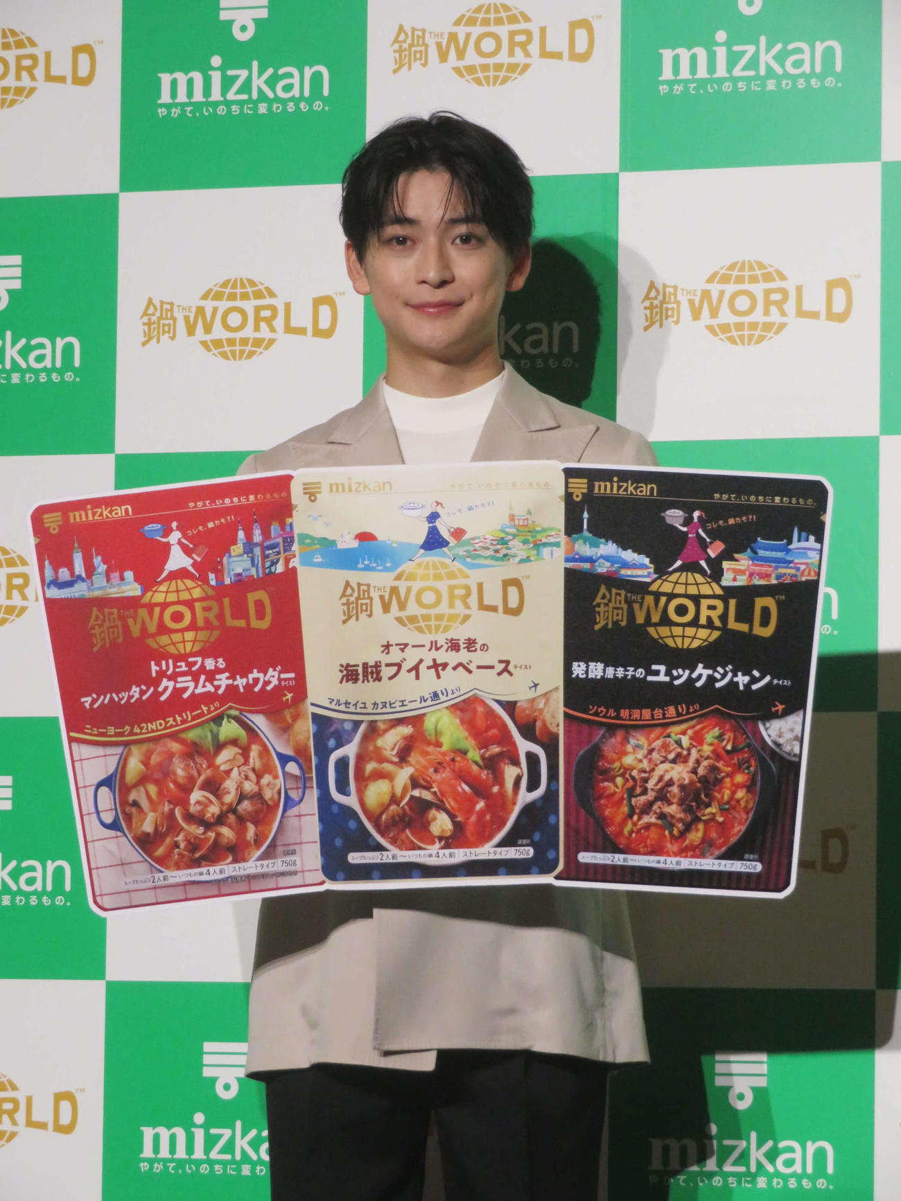 ミツカン「鍋THE WORLD」新CM発表会に出席した高橋文哉（撮影・川田和博）