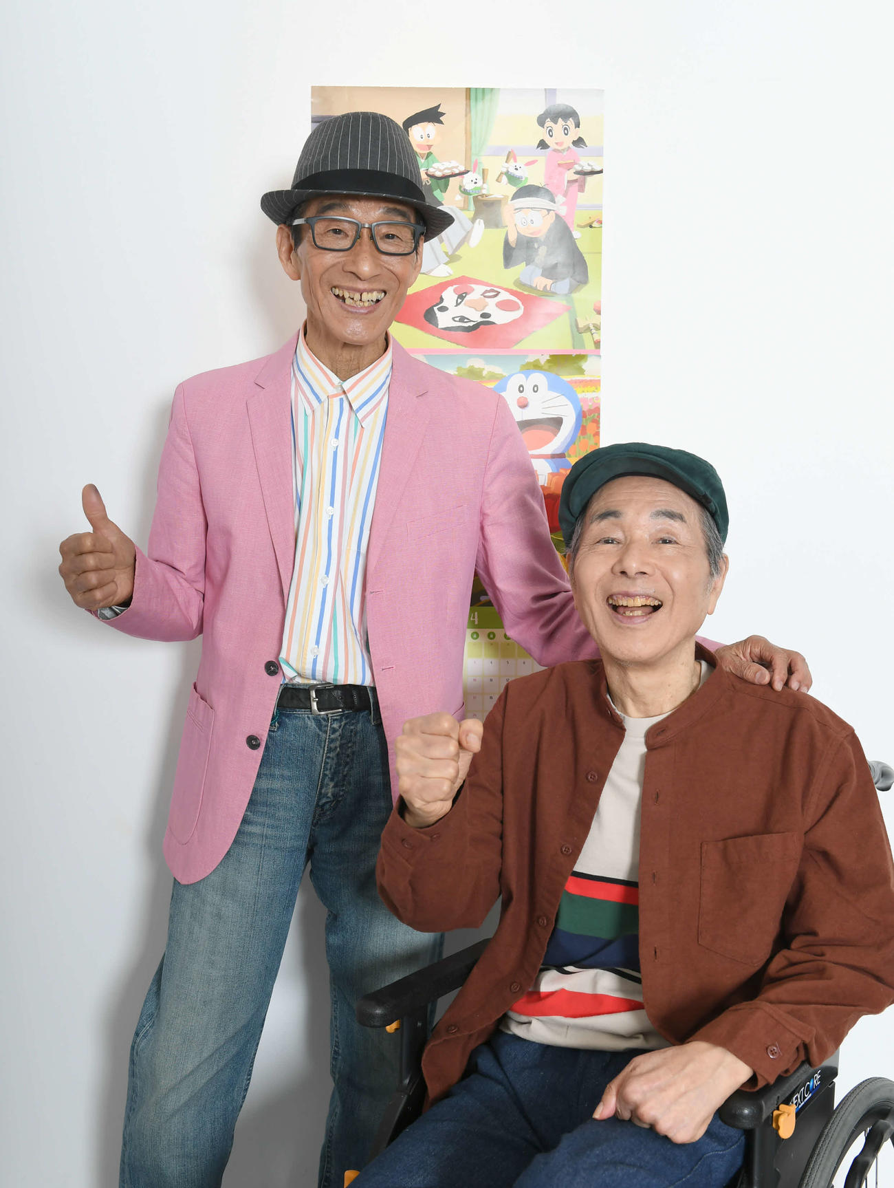 映画「ドラえもん」の挿入歌「ココロありがとう」を歌うビリー・バンバンの菅原進（左）と兄孝さん（2022年撮影）