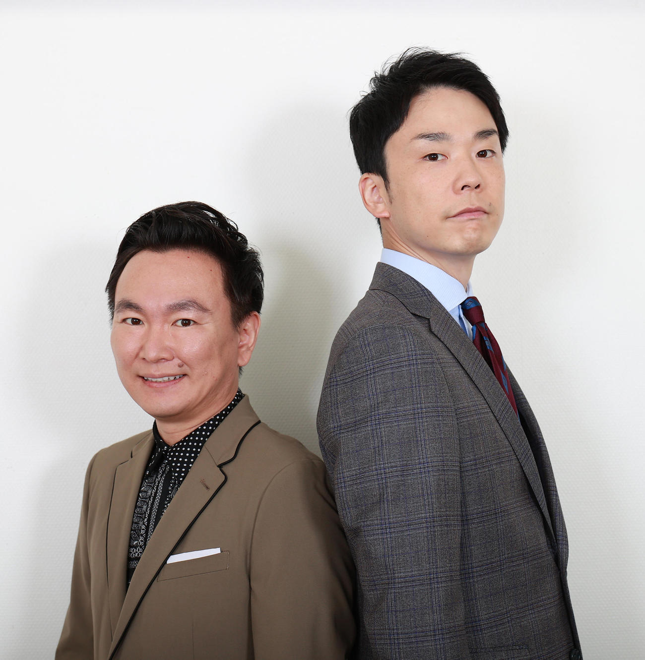 かまいたちの山内健司（左）と濱家隆一（2020年撮影）